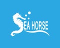 Sea horse icon and symbol vector illustration Royalty Free Stock Photo