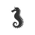 Sea horse icon Royalty Free Stock Photo