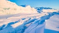 Sea ice riffs Royalty Free Stock Photo