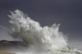 Sea invading the coast