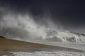 Sea invading the coast