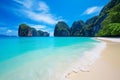 Sea and island scenery of Thailand with tourism and travel, beautiful landscape concept Royalty Free Stock Photo