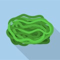 Sea kale icon, flat style
