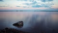 Sea lake finnland sunny straight relax Royalty Free Stock Photo