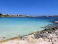 Sea of the LAMPEDUSA island in Italy Royalty Free Stock Photo