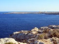 Sea of the LAMPEDUSA island in Italy Royalty Free Stock Photo