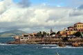 Sea landscape with bad weather and cloudy sky