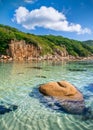 Sea landscape with clear water Royalty Free Stock Photo