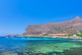 Sea landscape of the island of Favignana Island near Sicily