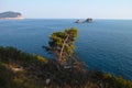 Sea landscape near Petrovac city Montenegro