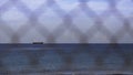 Sea landscape with ship wreck MV demitrios II