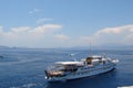 Islands of southern Greece Poros, Hydra, Aegina 06. 15. 2014. Landscape of the coastal islands of Greek islands in the warm evenin