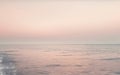 sea landscape unfocused horizon, pastel pink tint