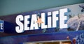 Sea Life Aquarium Sign, Grapevine Texas Royalty Free Stock Photo