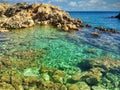 Sea limpid crystalline mediterranean sicily