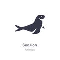 sea lion icon. isolated sea lion icon vector illustration from animals collection. editable sing symbol can be use for web site Royalty Free Stock Photo
