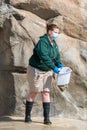 Sea Lions and handler during feeding time at Brookfield Zoo