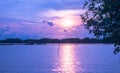 Sea at mangrove forest,evening light at sunset Royalty Free Stock Photo