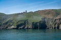 Rocky shoreline of the Island of Lundy off Devon Royalty Free Stock Photo
