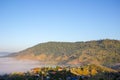 Sea of mist in the morning at Khao Kho,Phetchabun Province,northern Thailand. Royalty Free Stock Photo