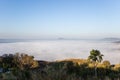 Sea of mist in the morning at Khao Kho,Phetchabun Province,northern Thailand. Royalty Free Stock Photo