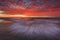 Sea Mona Vale Flat Wave Red Sky