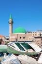 The Sea Mosque - Old Acre, Mediterranean Coast Royalty Free Stock Photo