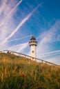 Sea netherlands sand lighthouse Royalty Free Stock Photo