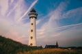 Sea netherlands sand lighthouse Royalty Free Stock Photo