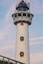 Sea netherlands sand lighthouse Royalty Free Stock Photo