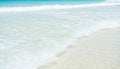 Sea Ocean on Beach Background White Sand and Wave Blue Water Shore Summer Tropical Paradise Nature Beauty Seascape,Island at Coast Royalty Free Stock Photo