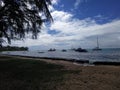 Sea ocean cloud sky evening Mauritius travel place Royalty Free Stock Photo