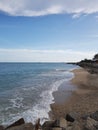 Sea and Ocean Portrait with Beautiful Clouds and Blue Sky.