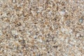 Sea ocean stone closeup macro  texture pattern with tiny different sizes broken pebbles above view Royalty Free Stock Photo