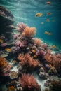 Sea or ocean underwater deep nature background Royalty Free Stock Photo