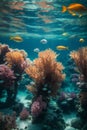 Sea or ocean underwater deep nature background Royalty Free Stock Photo