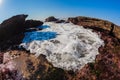 Sea Water Rocks Incoming Tide Royalty Free Stock Photo