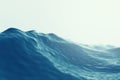 Sea, ocean wave close up with focus effects. 3d illustration