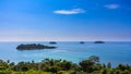 Sea panorama at koh chang lsland beach