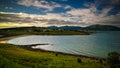 Sea panoramic view to Valbukta, Austvagoy, Lofoten, Norway