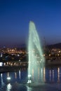 Sea Park in Palma de Mallorca, at night Royalty Free Stock Photo