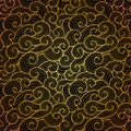 Sea pattern. Curly waves and spirals. Royalty Free Stock Photo