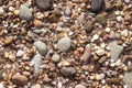 Sea pebble stones background beach rocks Royalty Free Stock Photo