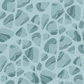 Sea pebbles hand drawn vector seamless pattern Royalty Free Stock Photo