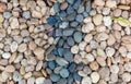 Sea pebbles. Small stones gravel texture background.Pile of pebble. Color stone in background. Royalty Free Stock Photo