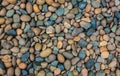 Sea pebbles. Small stones gravel texture background.Pile of pebbles Royalty Free Stock Photo