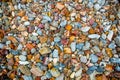 Sea pebbles. Small stones gravel texture background.Pile of pebbles, thailand.Color stone in background. Royalty Free Stock Photo