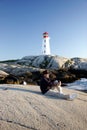 By the sea at Peggys Cove Royalty Free Stock Photo