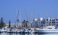 Sea pier in Tunisia. Port el Kantaoui. Royalty Free Stock Photo