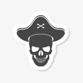 Sea pirate emblem, Pirate sticker